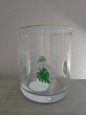 New Madison Home 16 fl oz Icon Juice Glass - Monstera Leaf